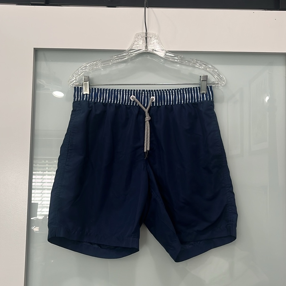 Maamgic Navy Blue Swim Shorts, Size Small